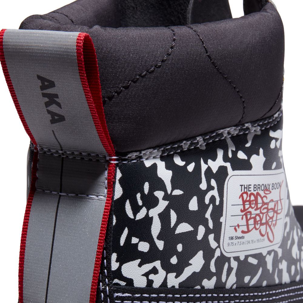 Botas Masculino - Timberland 6-Inch Desus & Mero X Impermeavel - CSEFW0987 - Pretas/Branco